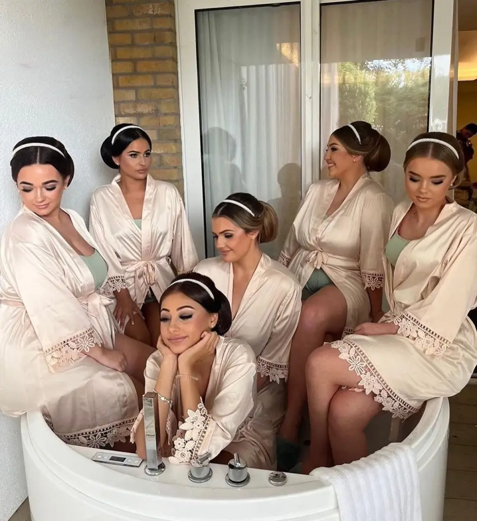 hen do make up bridal wedding party